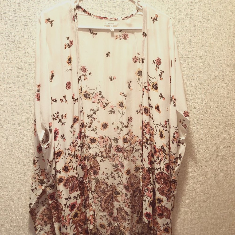 Maurices Floral Ruana